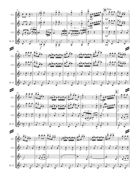 Lassus Trombone (for Clarinet Quartet) image number null