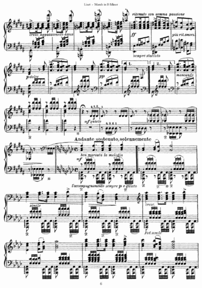 Franz Liszt - March in B Minor Op. 40, No. 3 (by Schubert)