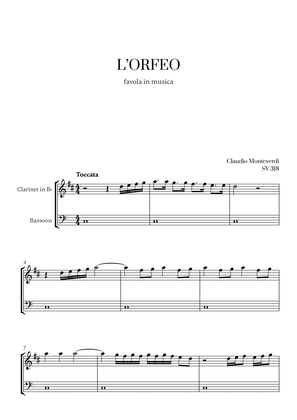 Monteverdi - l'Orfeo favola in musica SV 318 for Clarinet and Bassoon