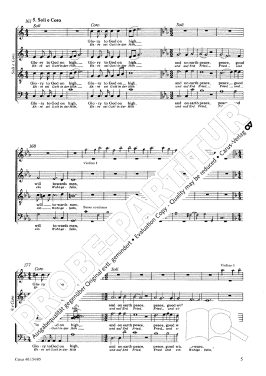 Behold, I bring you glad tidings ATB scores gallery preview page 6