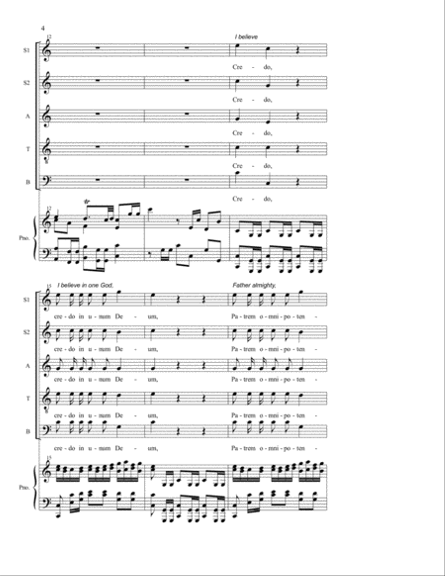 Credo SSATB scores gallery preview page 3