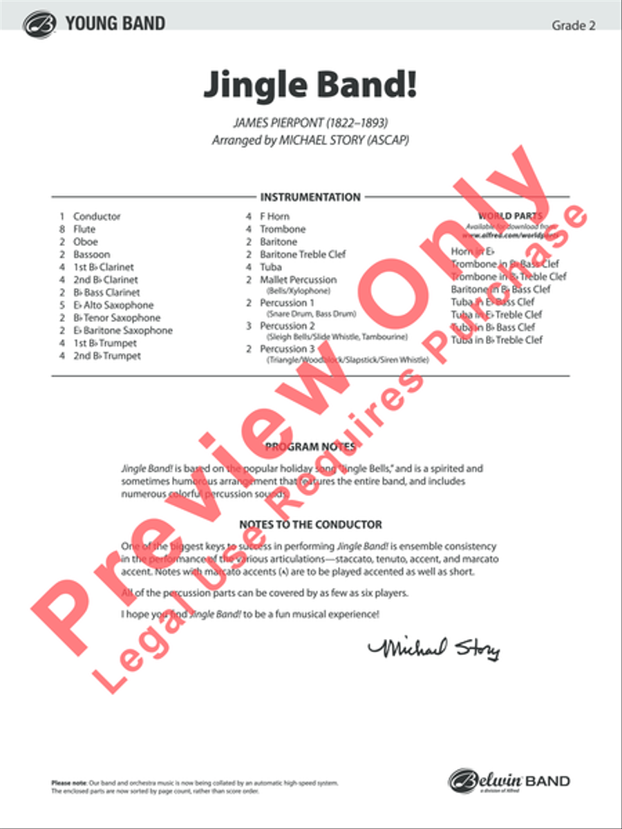 Jingle Band! Concert Band scores gallery preview page 2