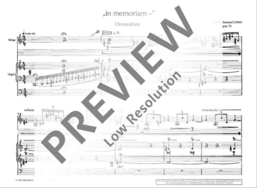 - in memoriam - Organ scores gallery preview page 6