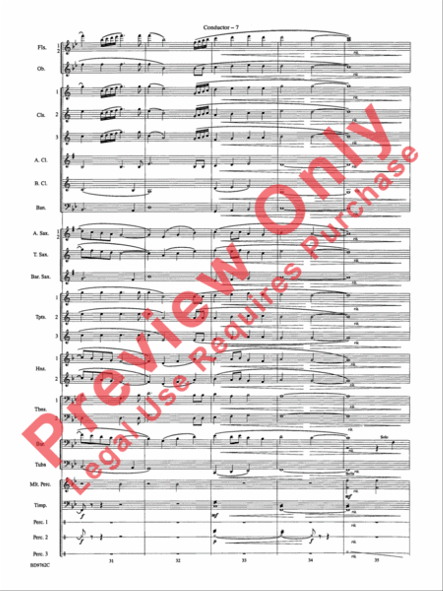 By Loch and Mountain Concert Band scores gallery preview page 10