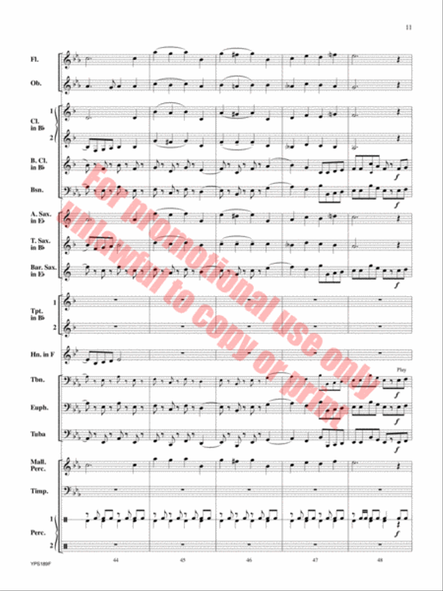 Renaissance Canzona Concert Band scores gallery preview page 12