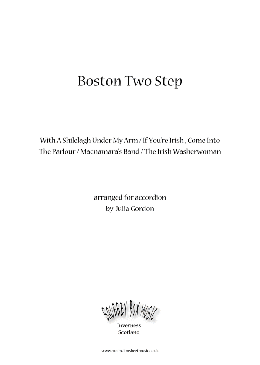 Boston Two Step (With A Shilelagh Under My Arm / If You're Irish , Come Into The Parlour / Macnamara image number null