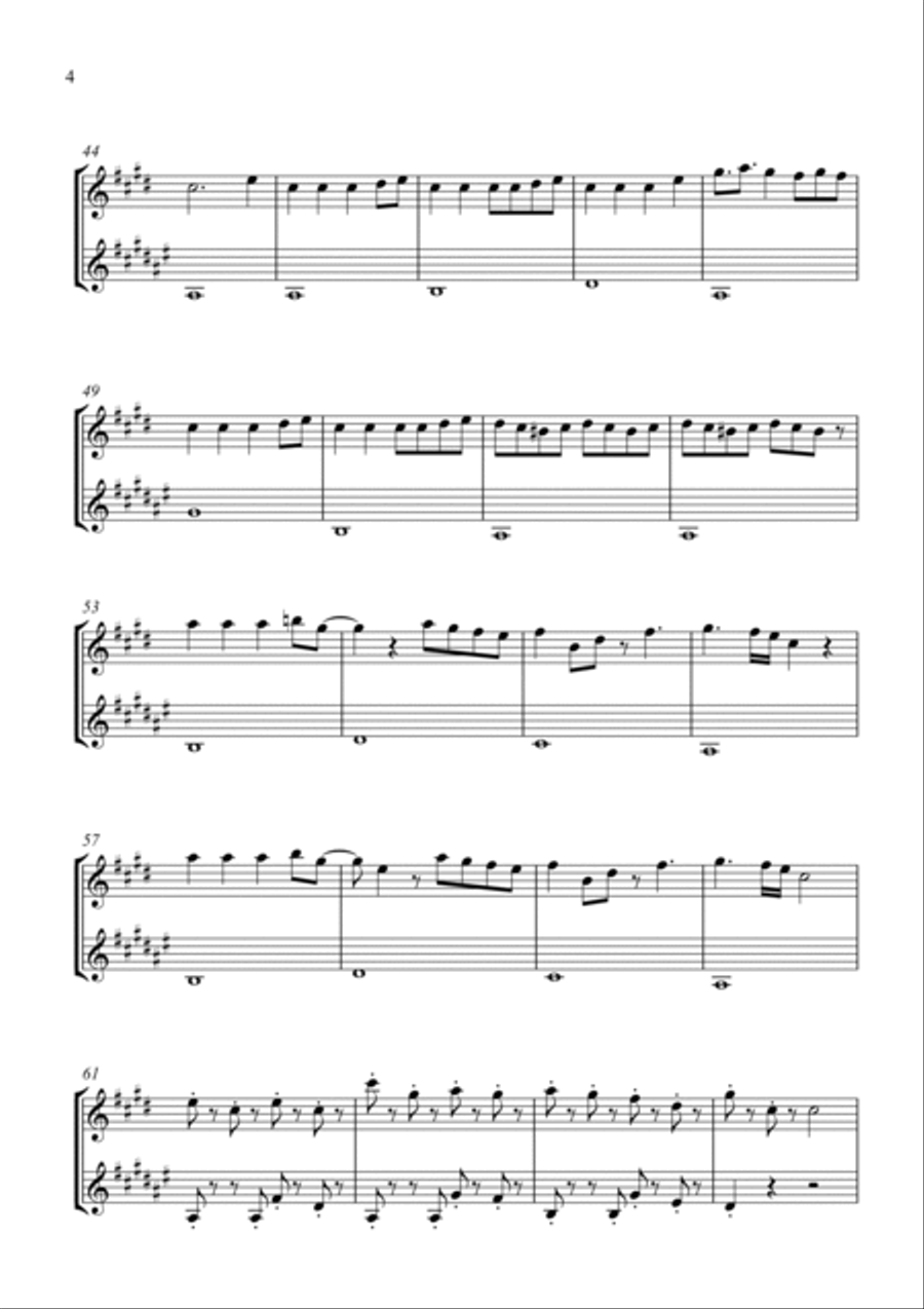 Bloody Mary Bloody Mary Woodwind Duet scores gallery preview page 4