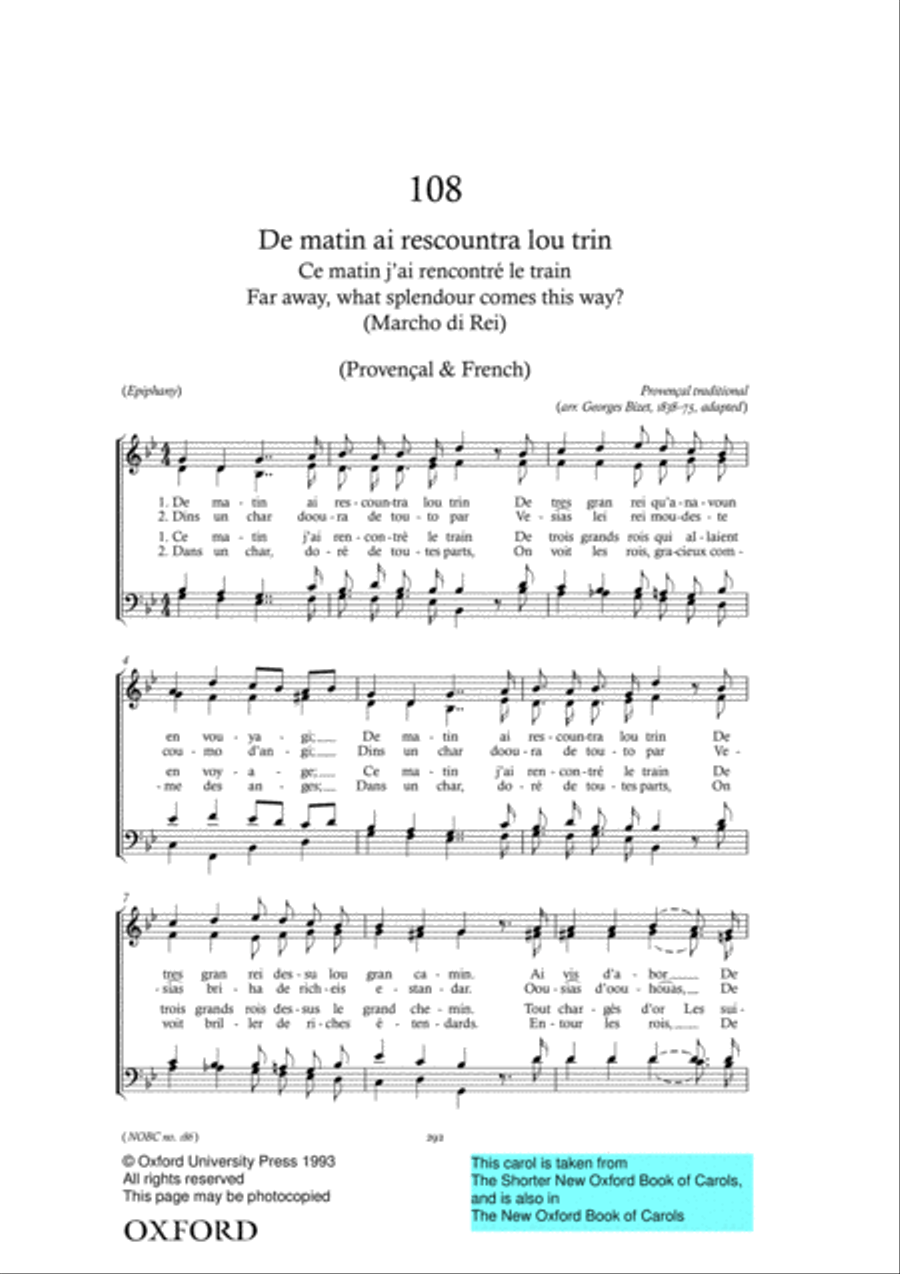 The Shorter New Oxford Book of Carols 4-Part scores gallery preview page 18
