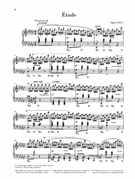 Etude in G-flat Major, Op. 10, No. 5