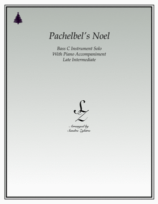 Book cover for Pachelbel's Noel (bass C instrument solo)