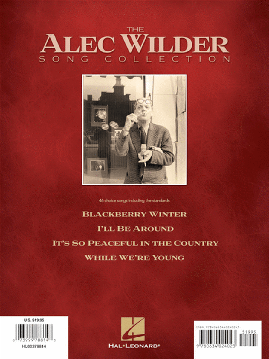 The Alec Wilder Song Collection Piano, Vocal, Guitar scores gallery preview page 6