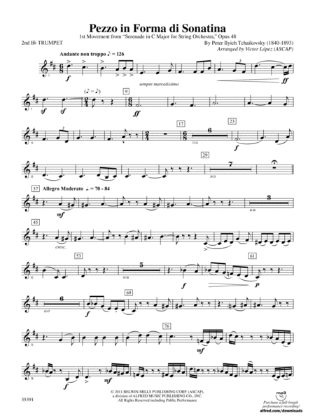 Pezzo in forma di Sonatina: 2nd B-flat Trumpet