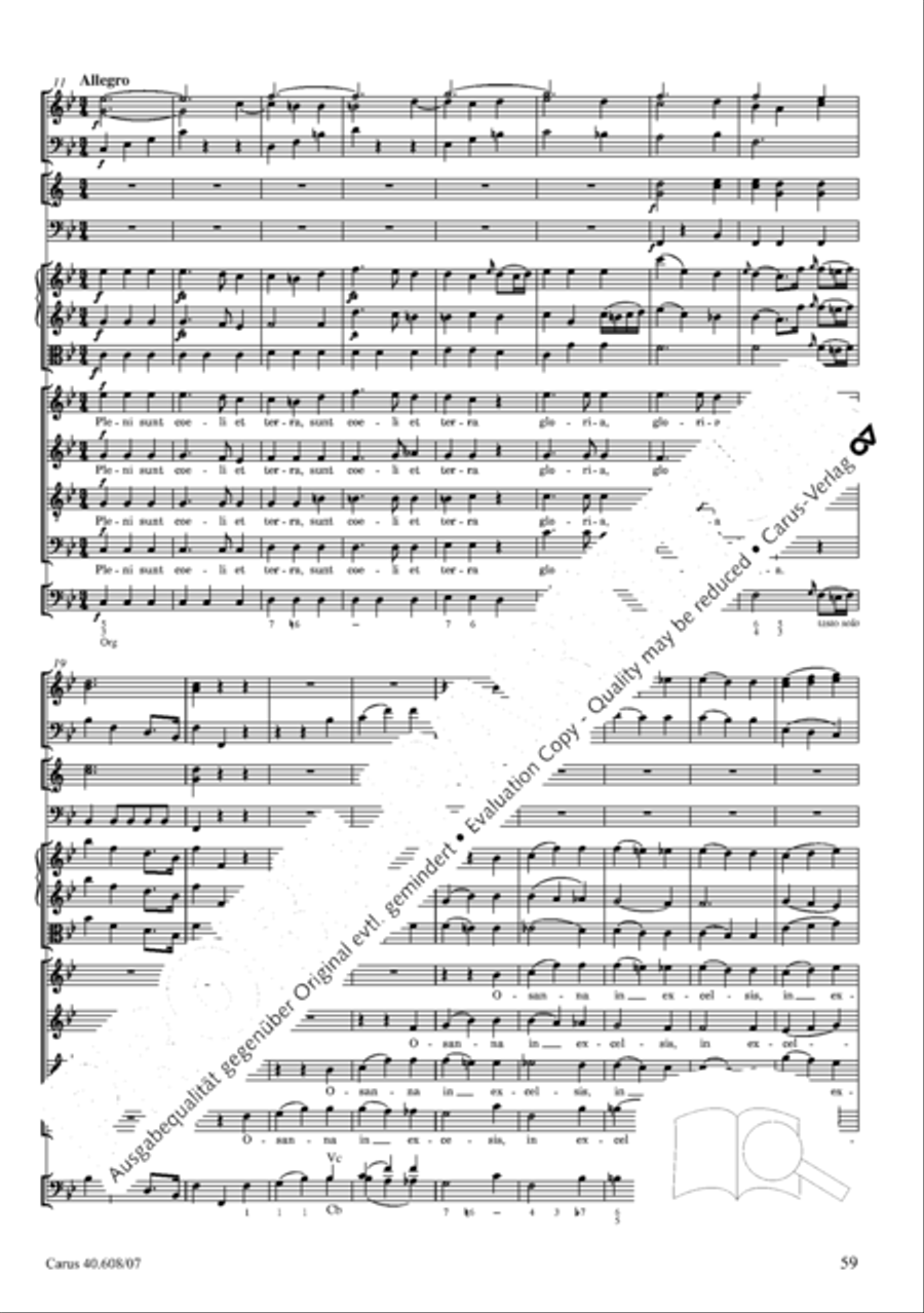 Missa Sancti Bernardi von Offida in B 4-Part scores gallery preview page 74