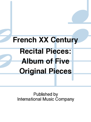 Book cover for French XX Century Recital Pieces