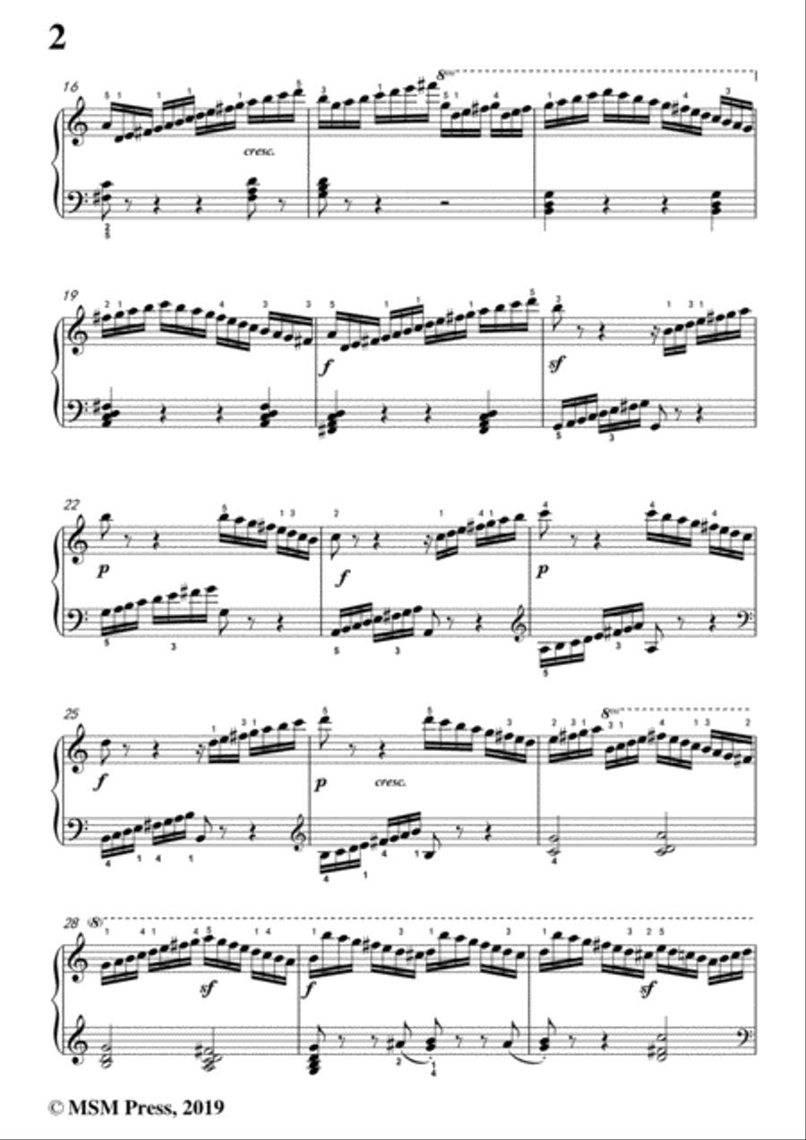 Czerny-The School of Velocity,Op.299 No.9,Molto allegro in C Major,for Piano Piano Solo scores gallery preview page 4