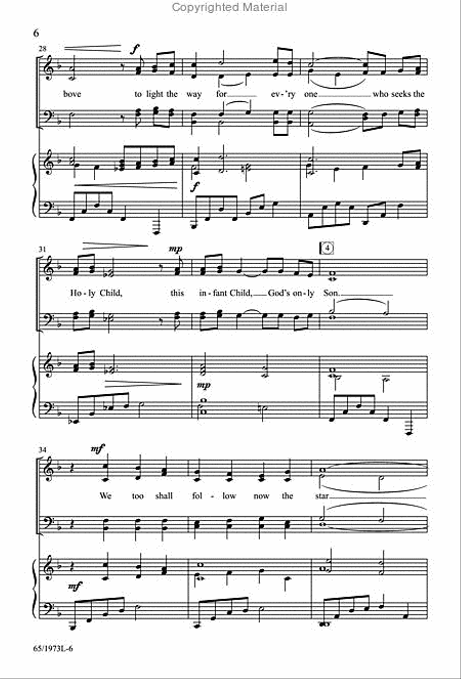 Born a Savior, Born a King 4-Part scores gallery preview page 5