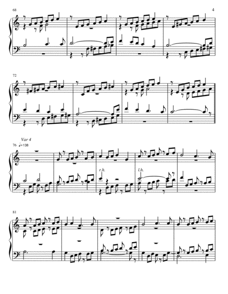 Variations on a cantus firmus in C Major for Piano image number null