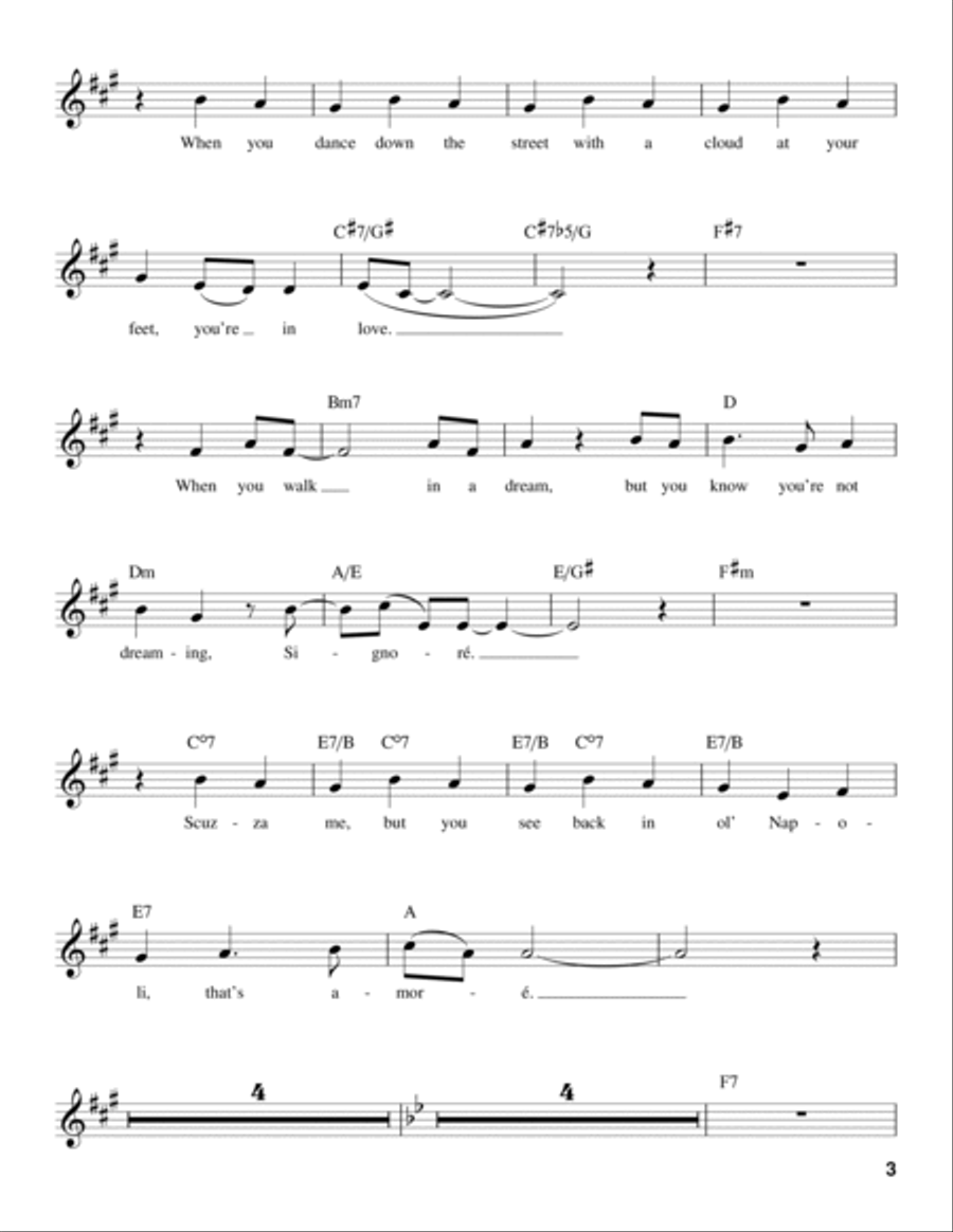 That's Amore (That's Love) Voice scores gallery preview page 3
