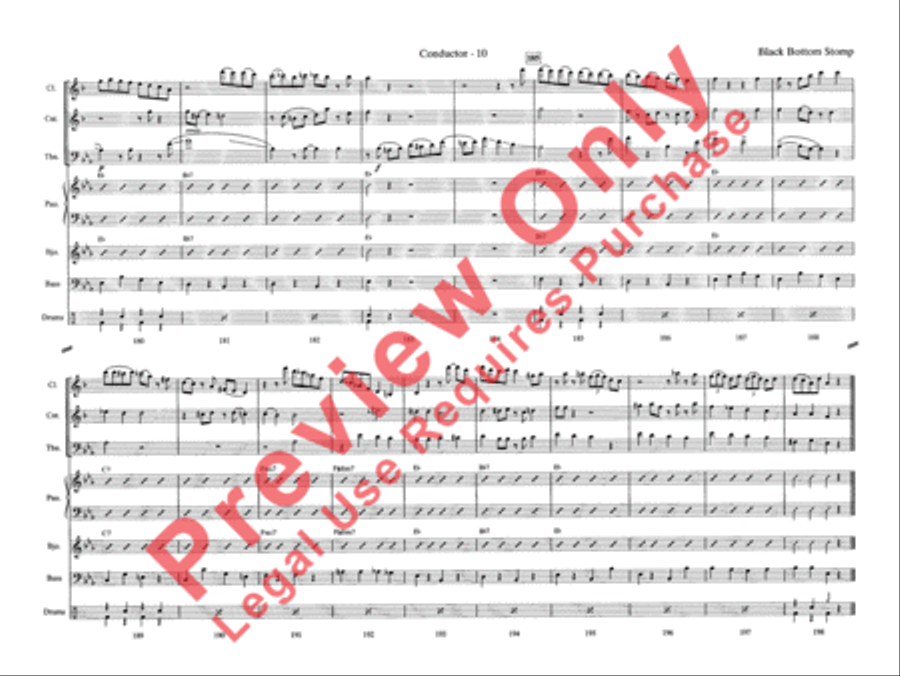 Black Bottom Stomp Jazz Ensemble scores gallery preview page 17