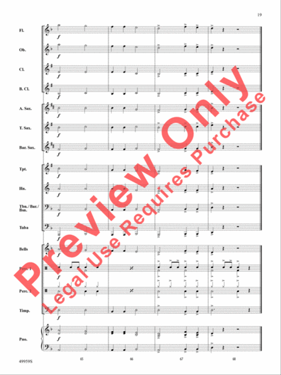 Creep It Real Concert Band scores gallery preview page 20