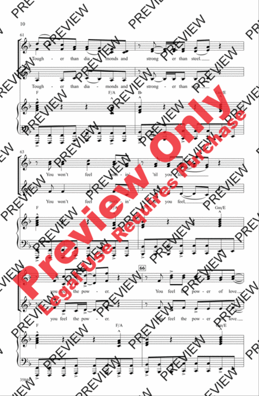 The Power of Love Women's Choir scores gallery preview page 10