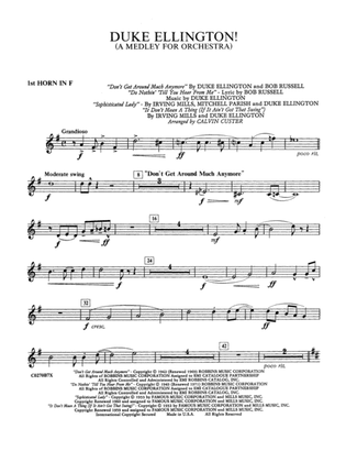Book cover for Duke Ellington: 1st F Horn