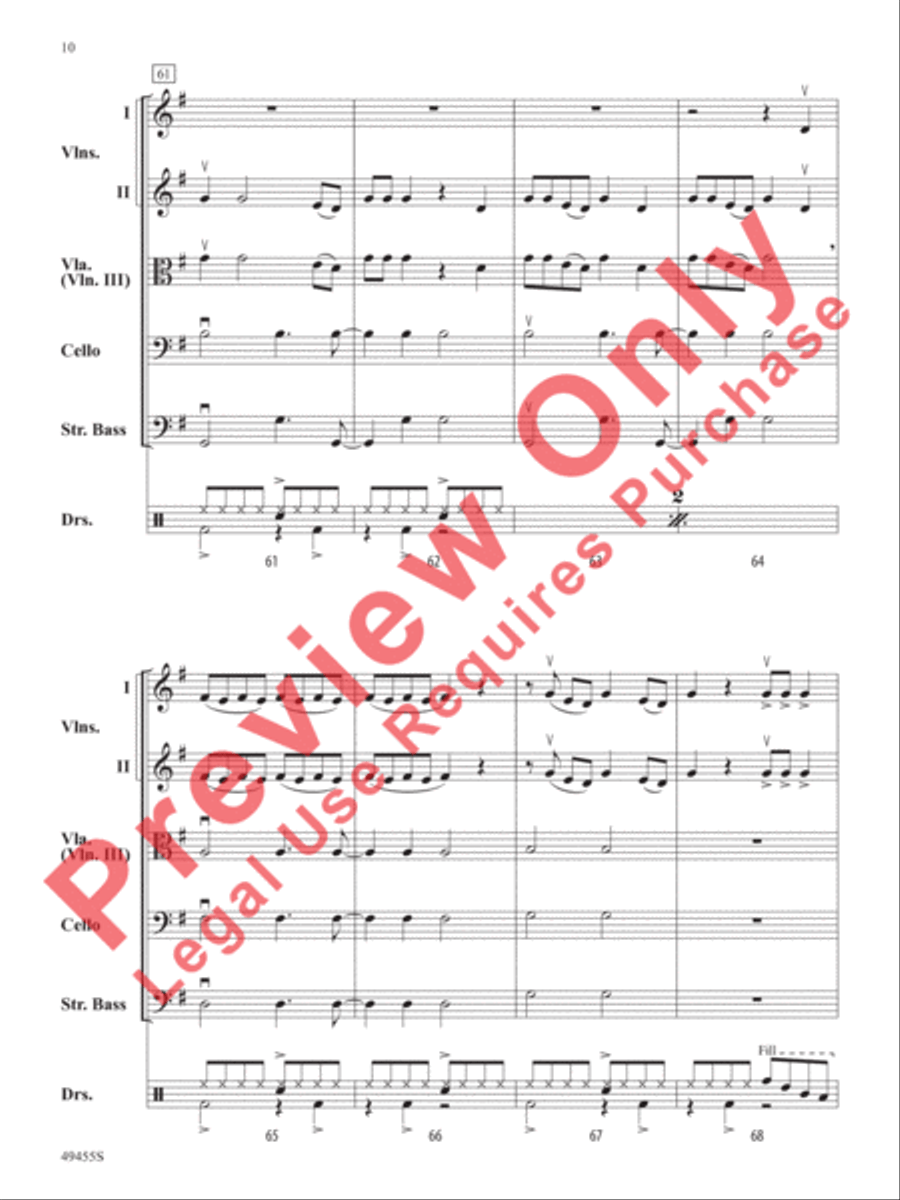 Fancy Like String Orchestra scores gallery preview page 11