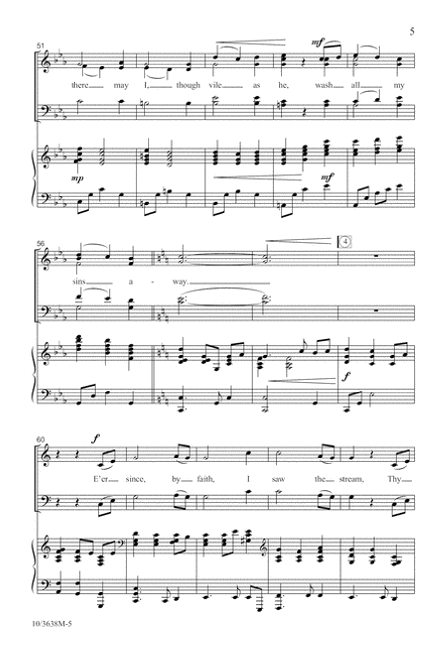 There Is a Fountain 4-Part scores gallery preview page 6