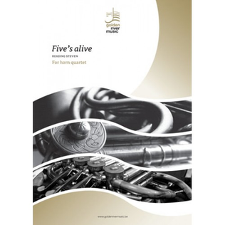 Book cover for Five's alive for horn quartet