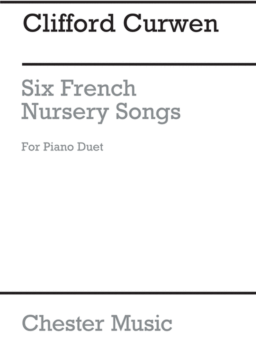 6 French Nursery Songs For Piano Duet