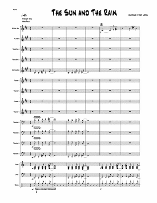 Sun and the Rain Big Band Version- Score and Parts