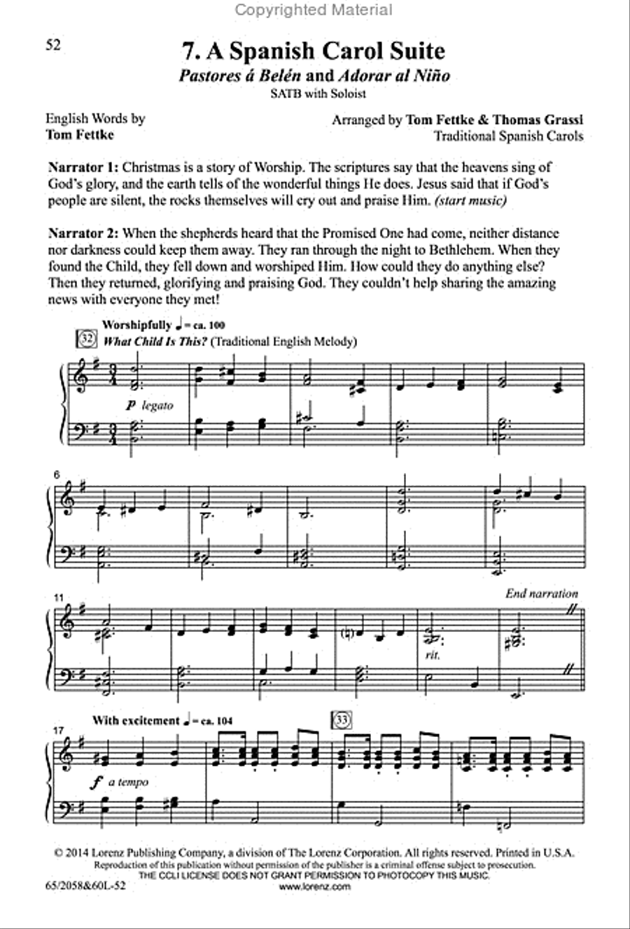 The Christmas Story - SATB Score with Performance CD 4-Part scores gallery preview page 28