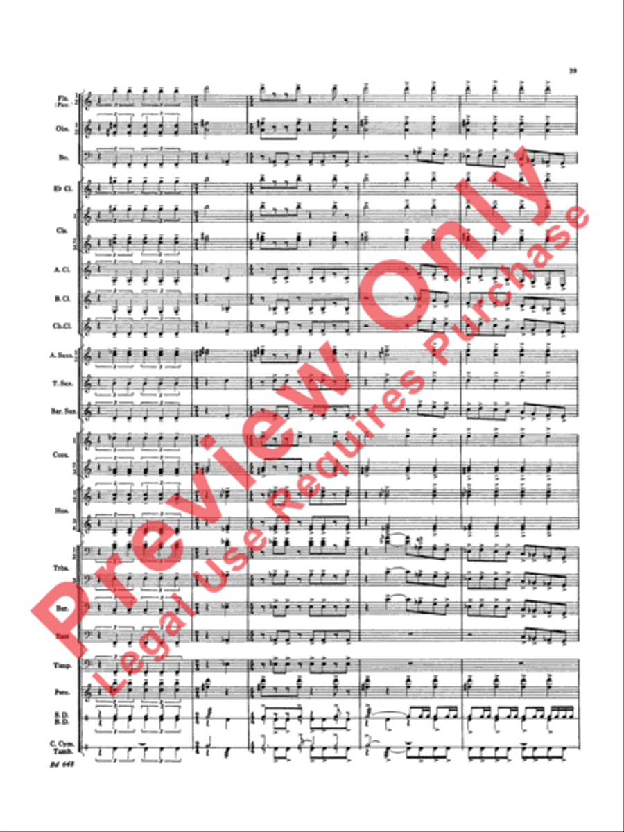 Overture Jubiloso Overture Jubiloso Concert Band scores gallery preview page 42