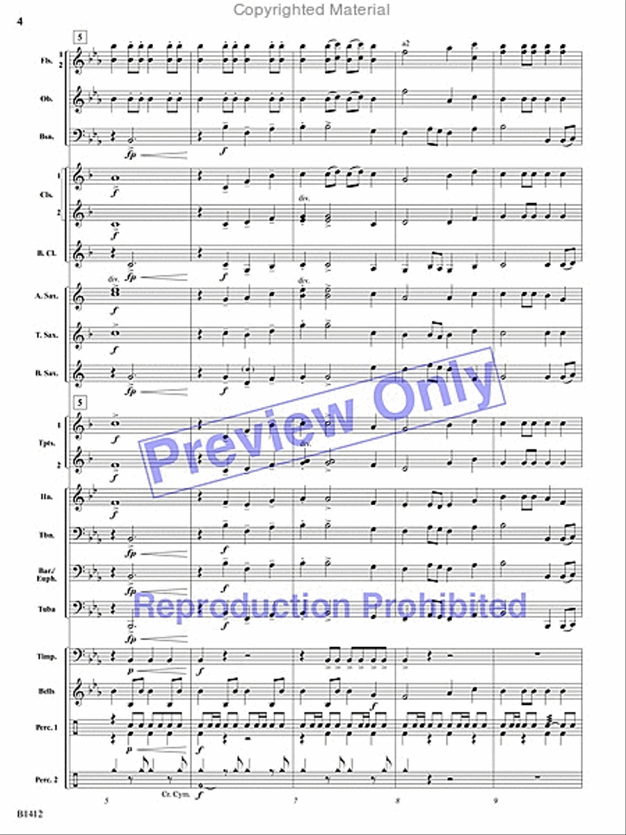 Jubilations! Concert Band scores gallery preview page 3