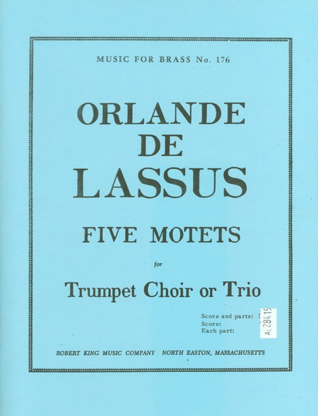 5 Motets - 3 Trumpets