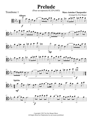 Prelude for Trombone or Low Brass Quartet