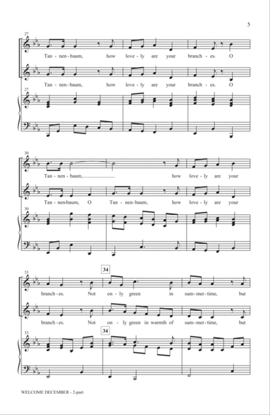 Welcome, December! 2-Part scores gallery preview page 4