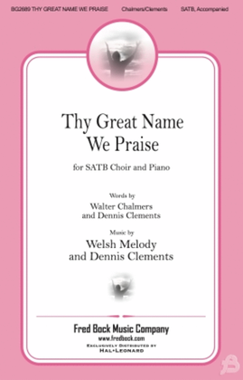 Book cover for Thy Great Name We Praise