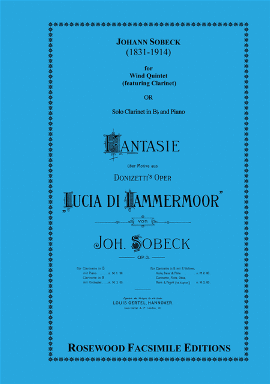 Fantasie, Op. 3 on a theme from Donizetti's Lucia di Lammermoor Bassoon scores gallery preview page 1