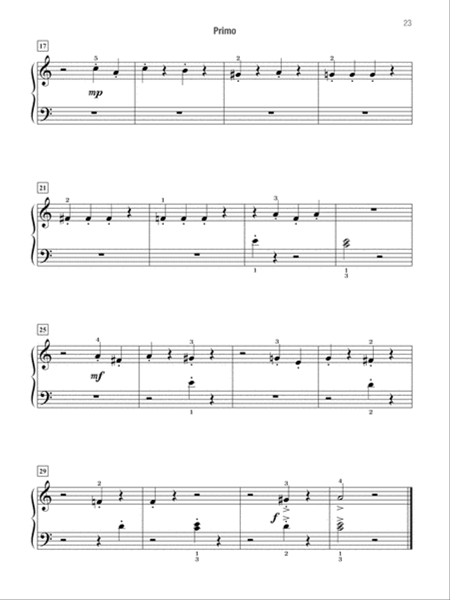 Famous & Fun Christmas Duets, Book 3 Small Ensemble scores gallery preview page 24