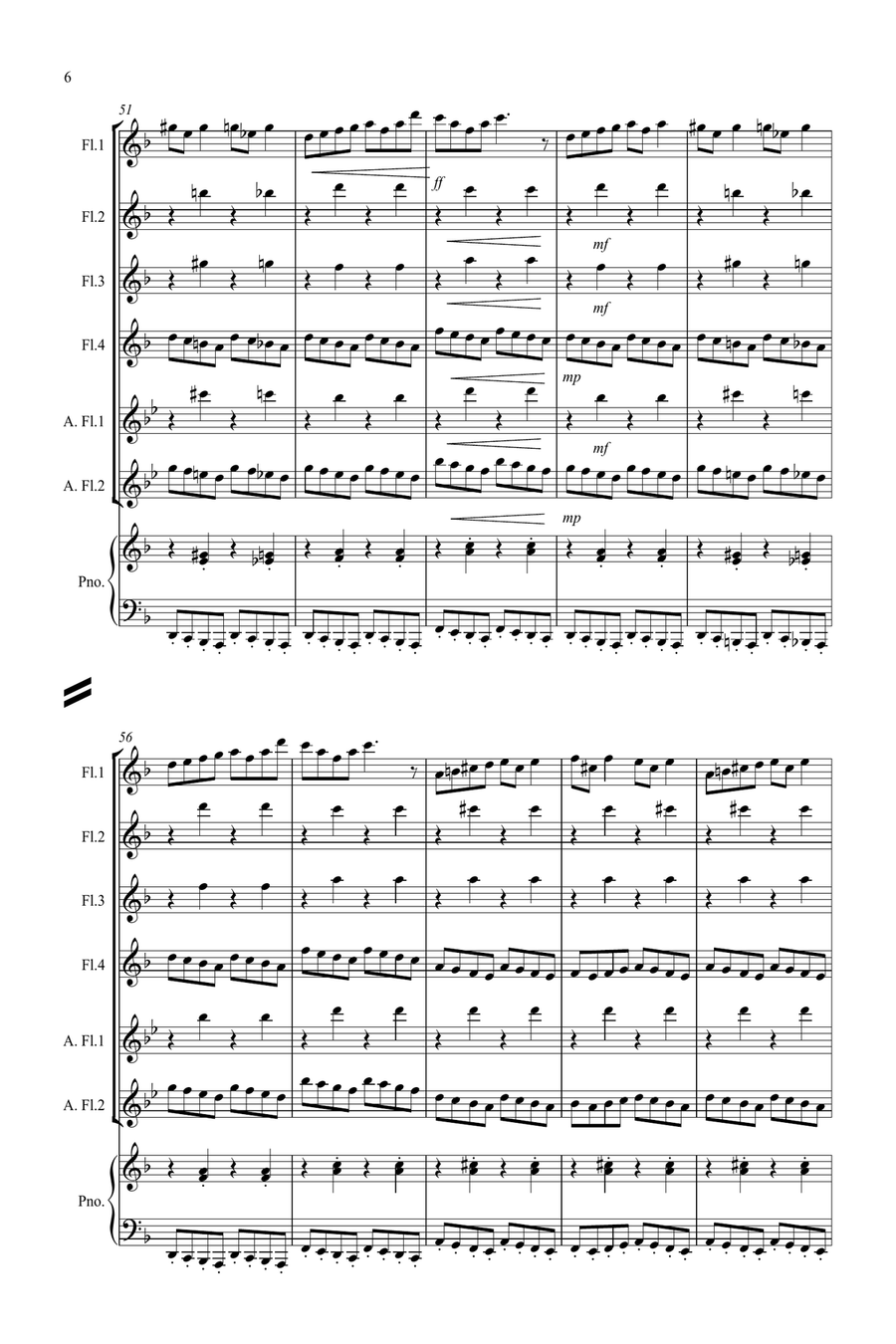 In the Hall of the Mountain King for Flute Quartet Flute Quartet scores gallery preview page 6