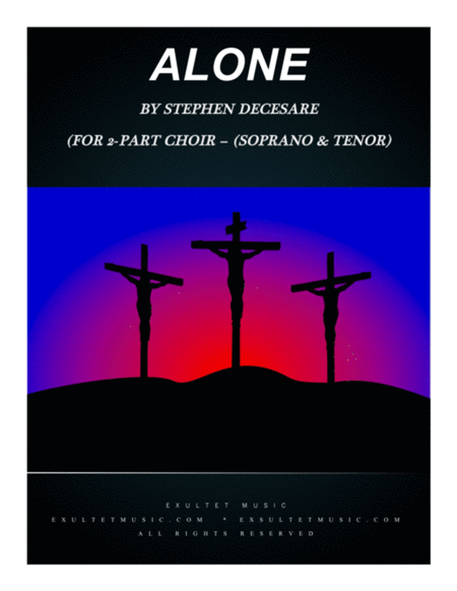 Alone (for 2-part choir - (Soprano and Tenor) image number null