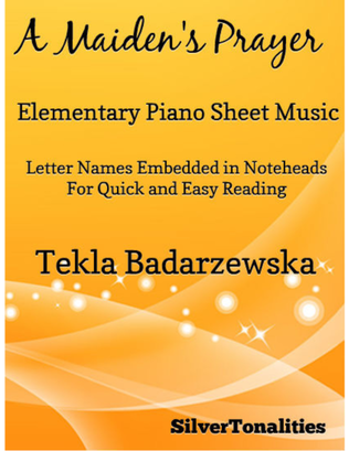 Book cover for A Maiden's Prayer Elementary Piano Sheet Music