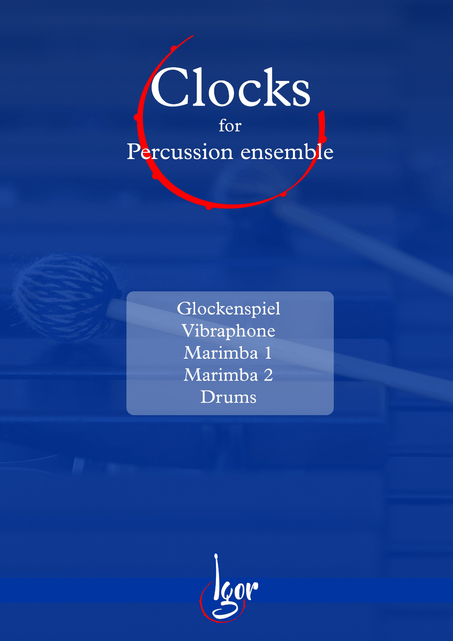 Clocks Percussion Ensemble scores gallery preview page 1