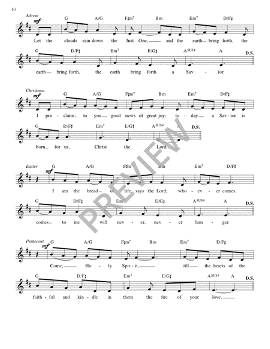 Mass of Joy and Peace - Guitar edition Guitar scores gallery preview page 10