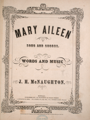 Mary Aileen. Song and Chorus