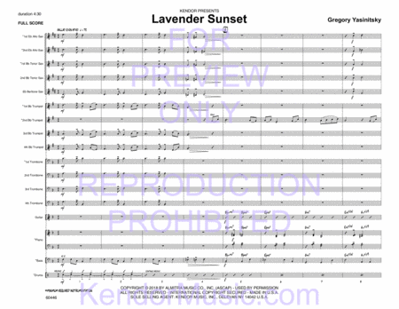 Lavender Sunset (Full Score)
