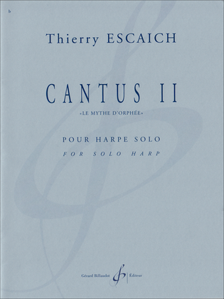 Book cover for Cantus II "Le mythe d'orphee"