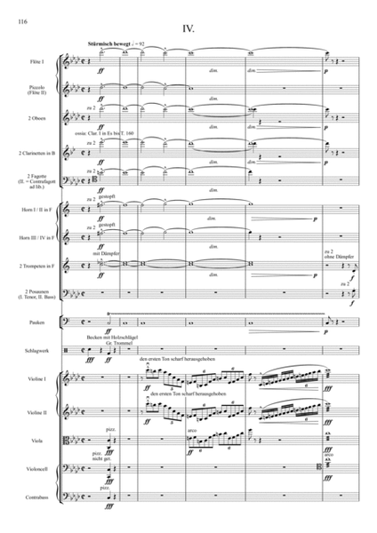 Mahler (arr. Lee): Symphony No. 1 in D Major 4th movement - Score Only
