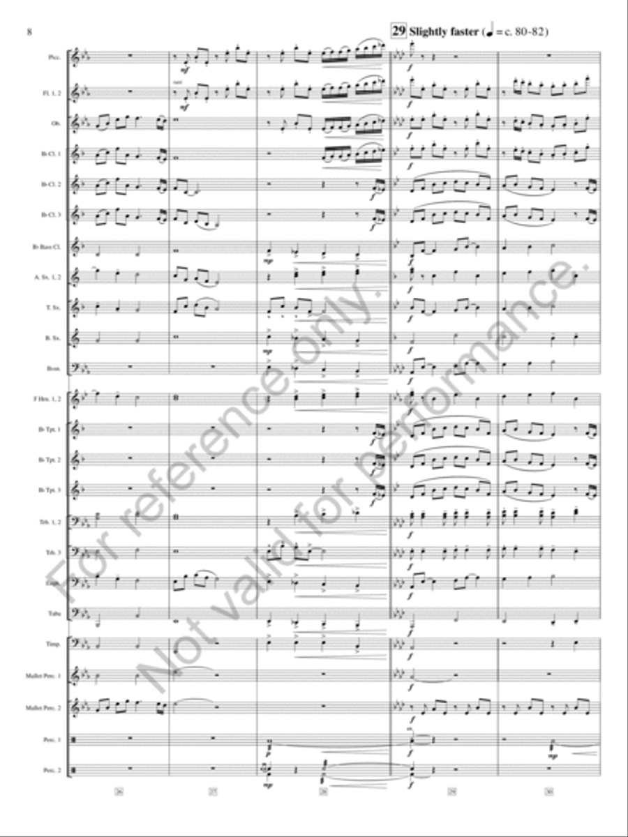 River City Sunset River City Sunset Concert Band scores gallery preview page 9